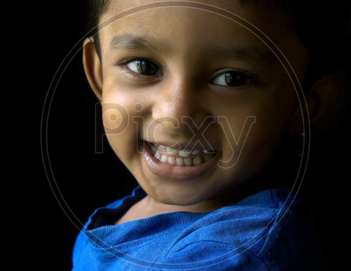 Portrait Of 2 Year Old Indian Baby Girl