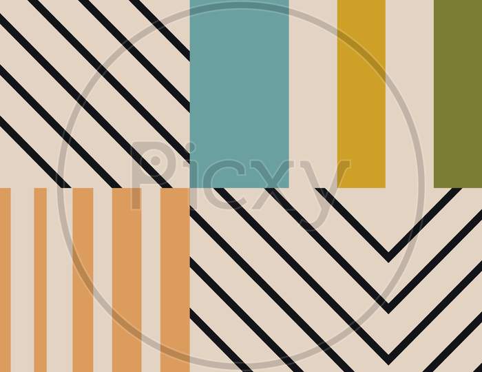 Seamless pattern in modern abstract style.
