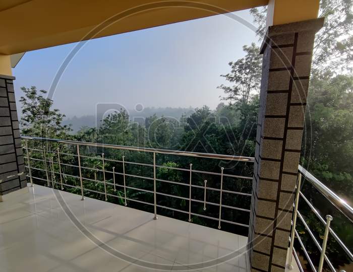 Scenic View Of Nature From The Home Balcony