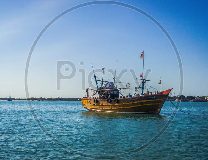 Boat in Arabian Sea