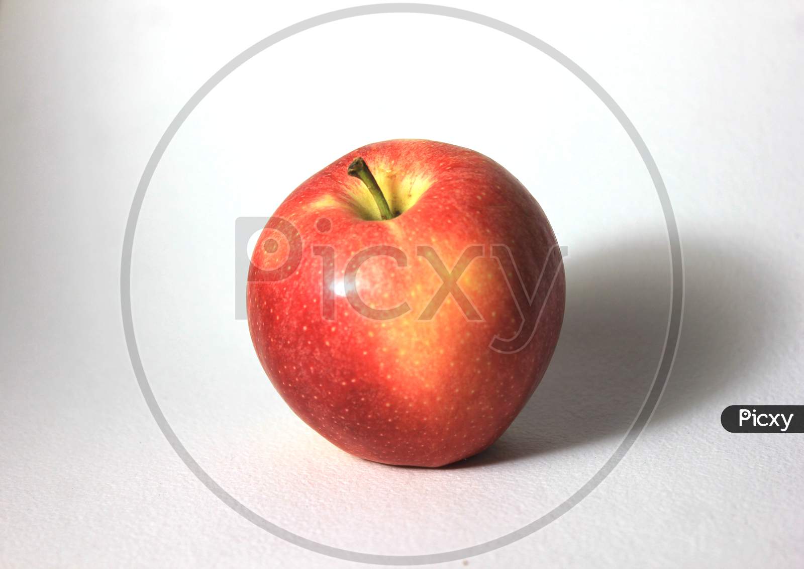 Fresh Apple On White Background Stock Photo