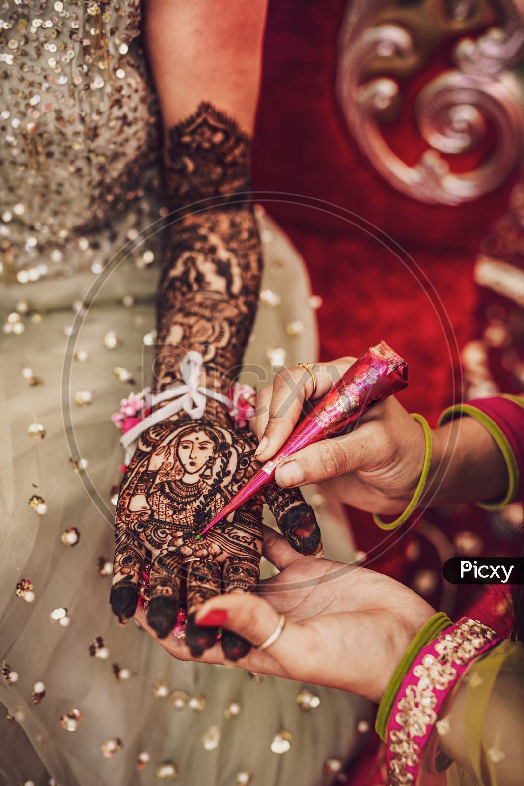 Indian Bride Henna Ceremony