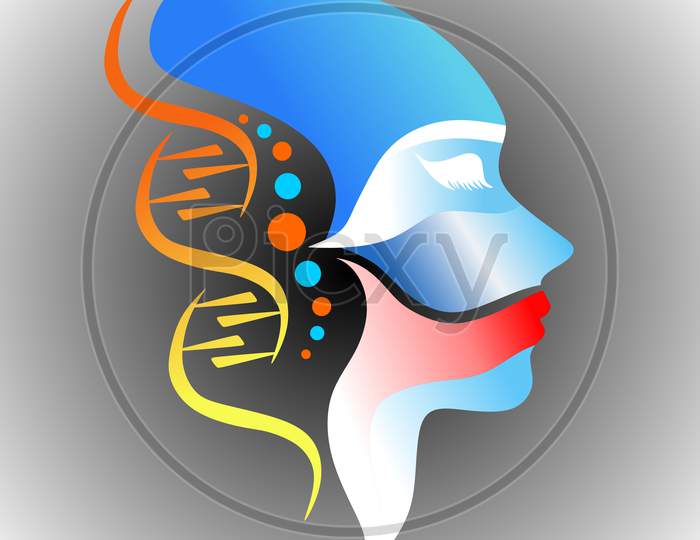 Hospital DNA logo sign or symbol design abstract. vector illustration.