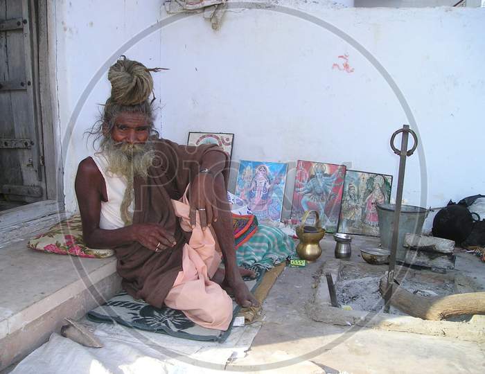 Indian sadhu human