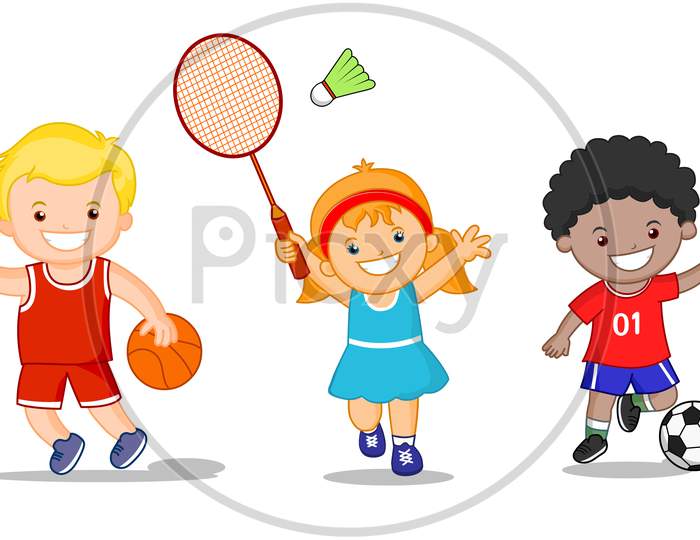 Sports-Kids-Cartoon-Illustration