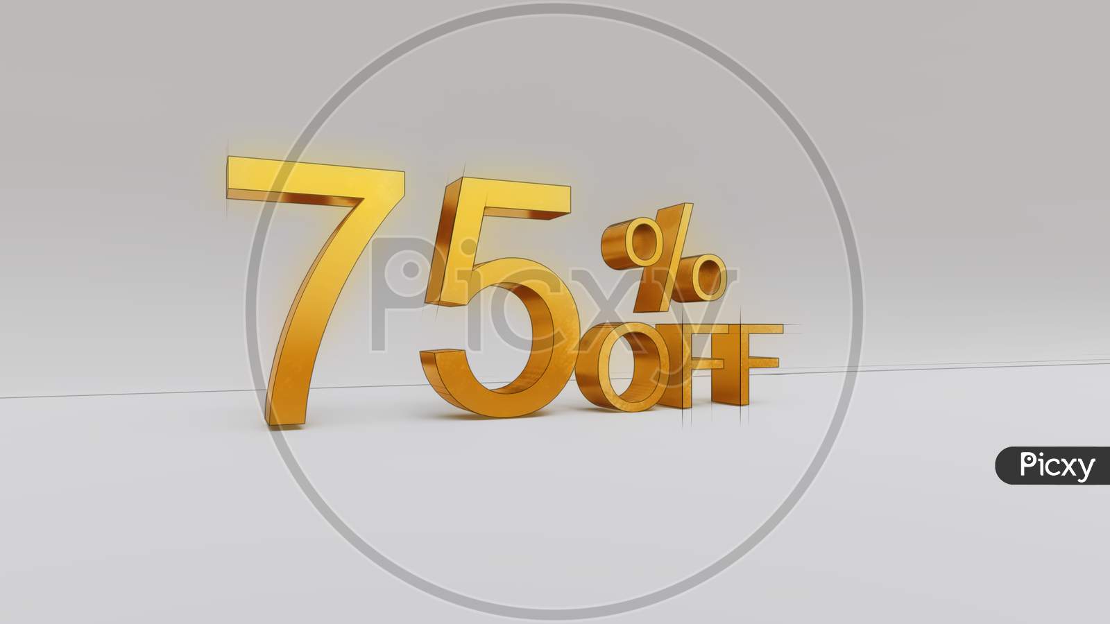 75 percent Discount 3D rendering