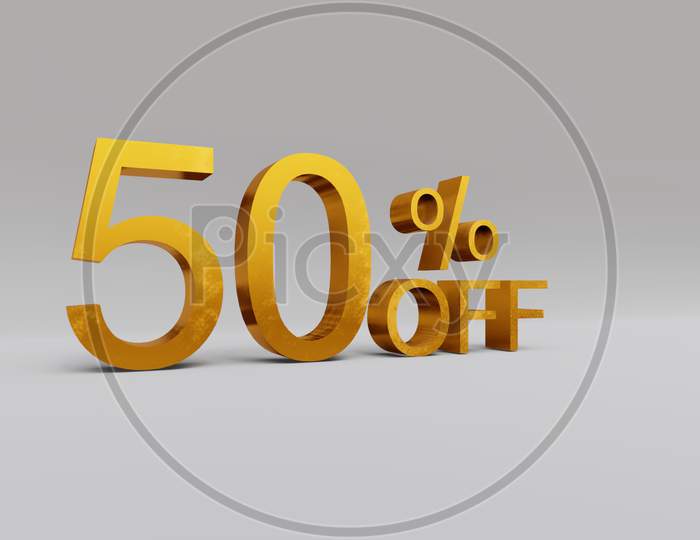 50 percent Discount 3D rendering