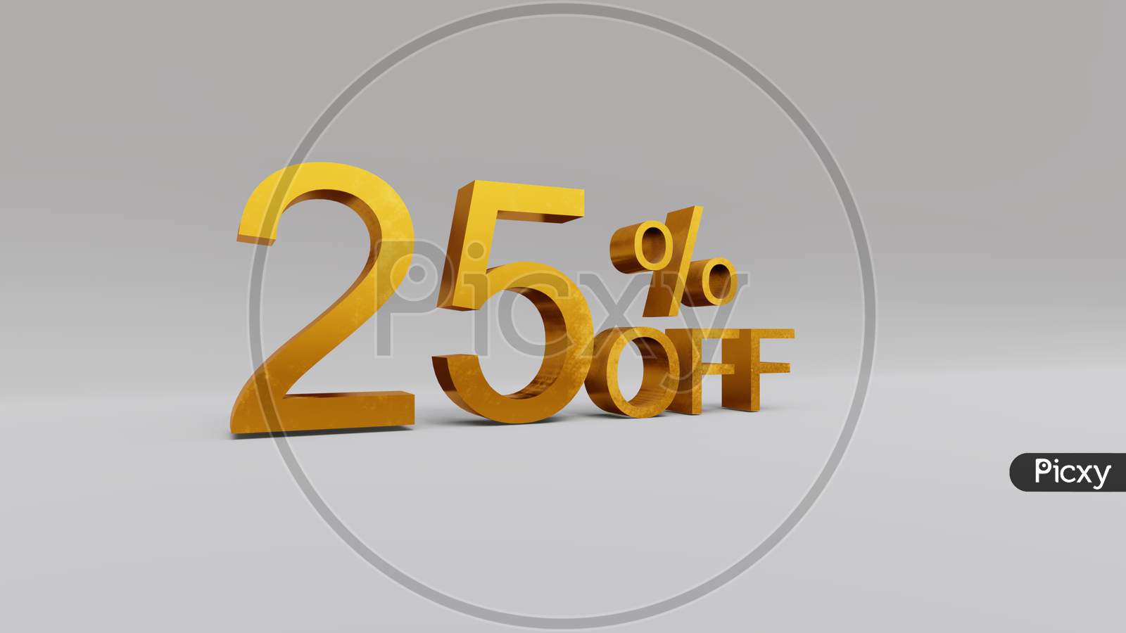 25 percent Discount 3D rendering
