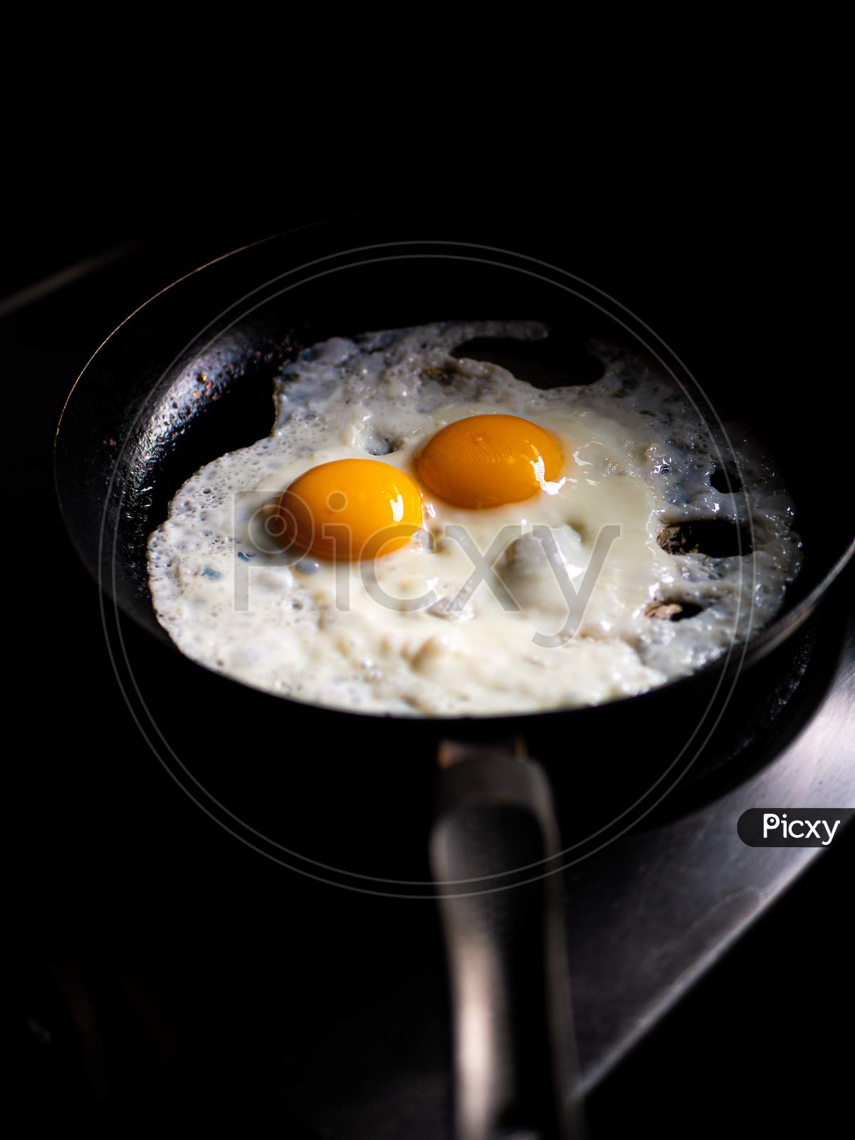 Beautiful Fried Eggs In Pan