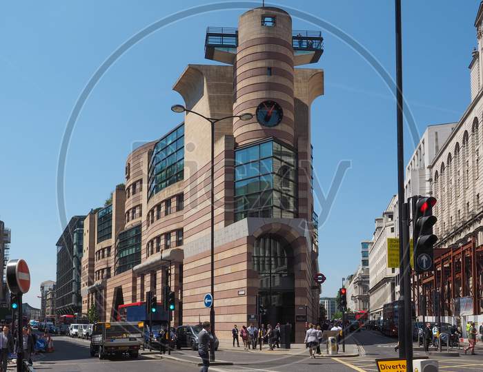 London, Uk - June 11, 2015: No 1 Poultry Is An Office And Retail Building Designed By James Stirling In The City