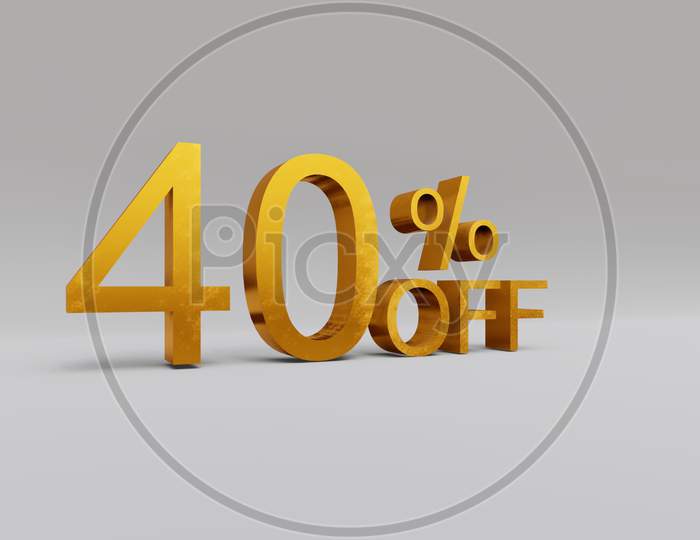 40 percent Discount 3D rendering