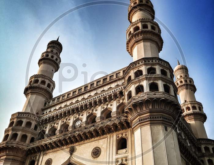 Charminar The Iconing Building, Is Listed Among The Most Famous Tourist Love Structures In India, Built In 1591, Hyderabad.