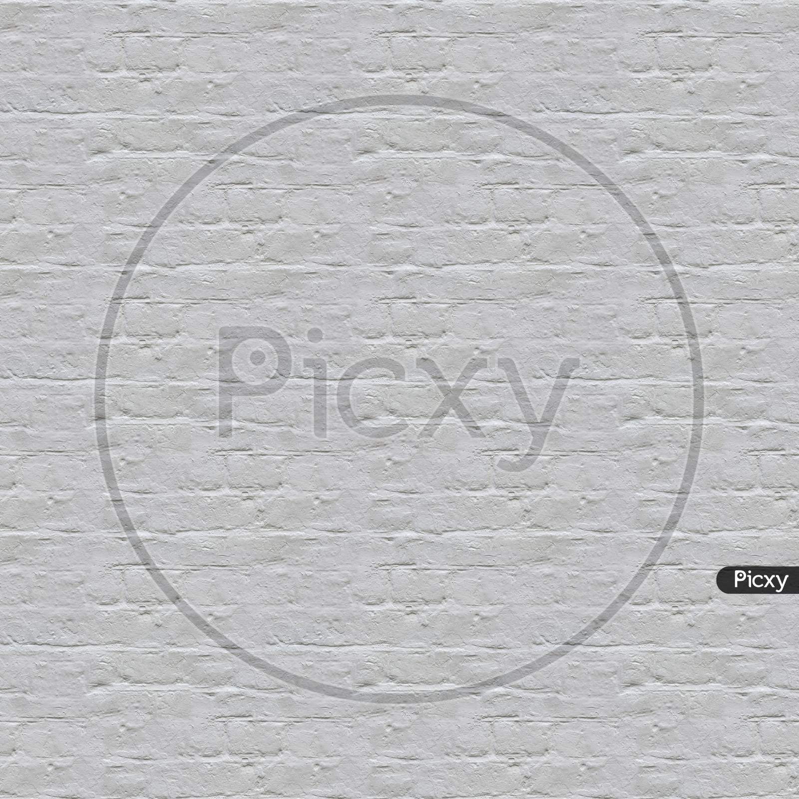 Seamless White Brick Texture Background