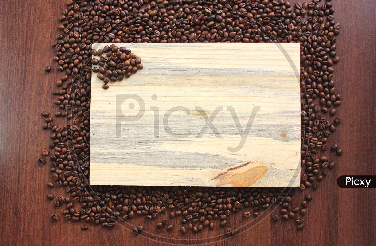 Closeup Of Roasted Coffee Beans Stock Photo