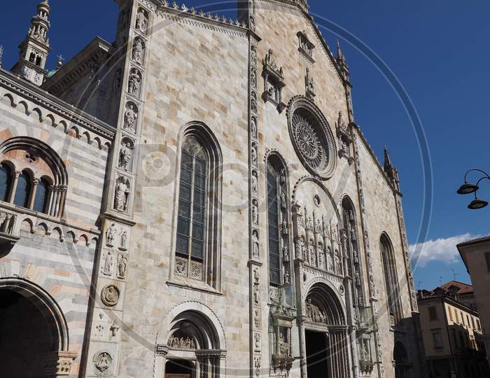 Como, Italy - Circa April 2017: Santa Maria Assunta Roman Catholic Cathedral Church