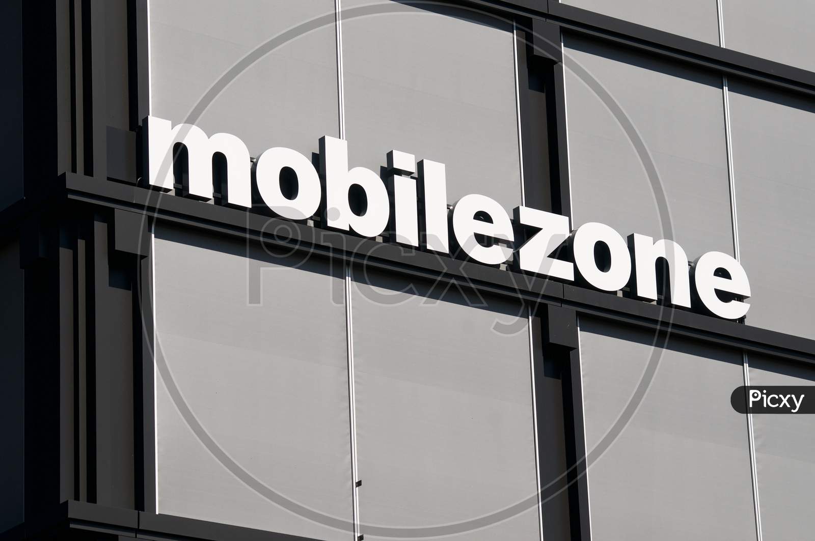 Mobilezone Holding Ag Sign Hanging At The Headquarters In Rotkreuz