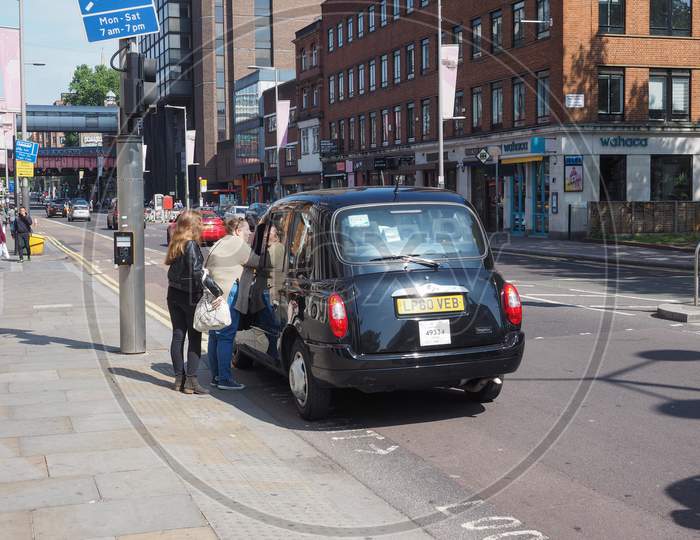London, Uk - Circa June 2018: Black Cab Taxi