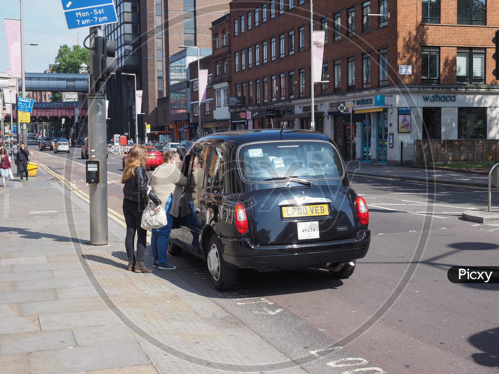 London, Uk - Circa June 2018: Black Cab Taxi