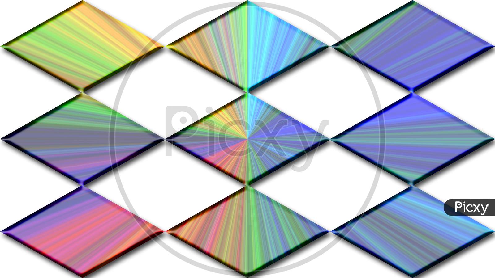 Multicolor diamond shape texture background