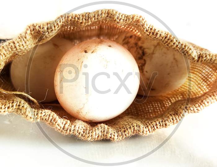 Farm Fresh Duck Eggs Inside A Bag