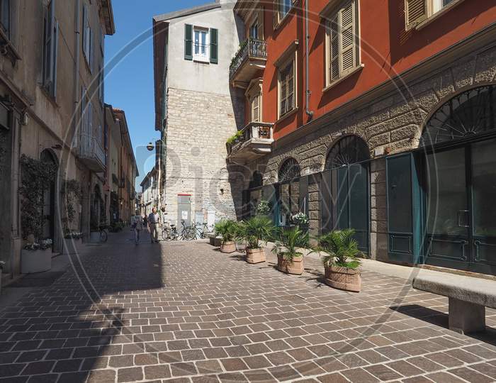 Como, Italy - Circa April 2017: View Of The City Centre