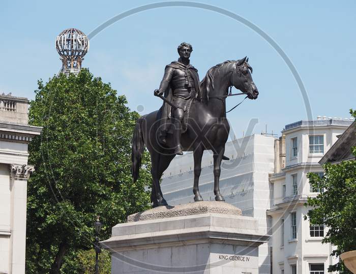 London, Uk - Circa June 2018: King George Iv Equestrian Statue