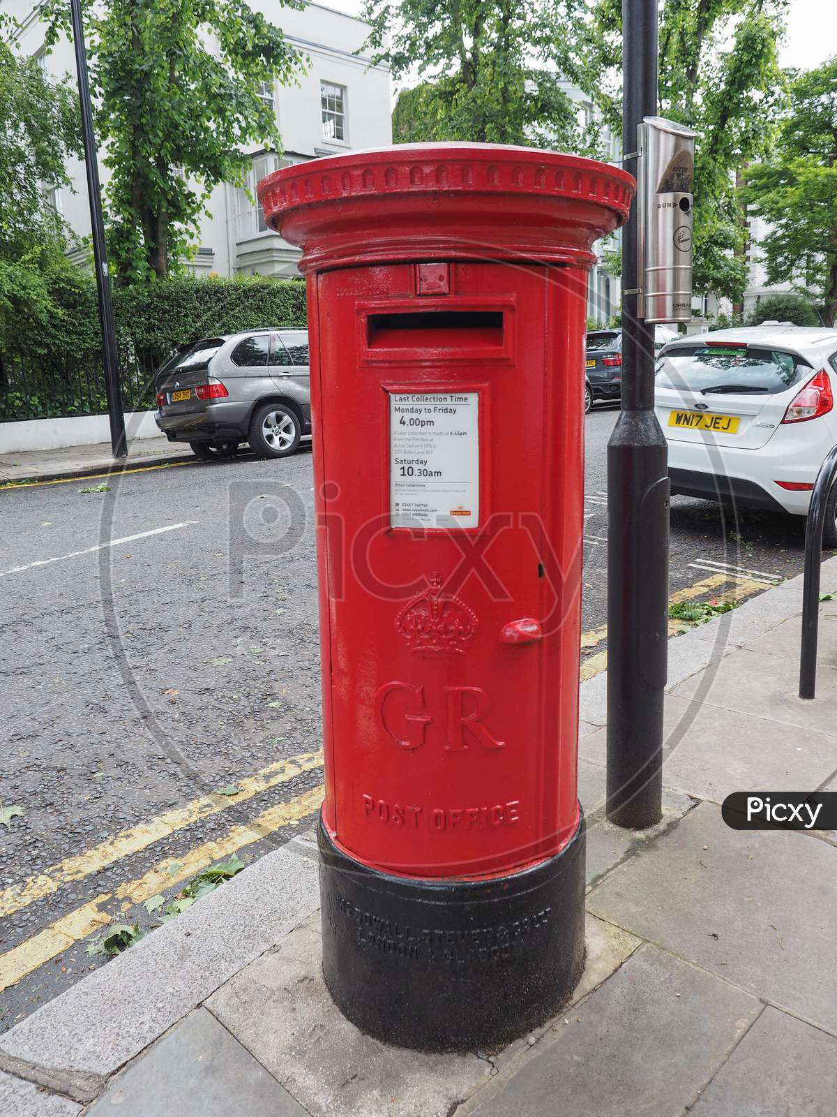 London, Uk - Circa June 2017: Red Mailbox