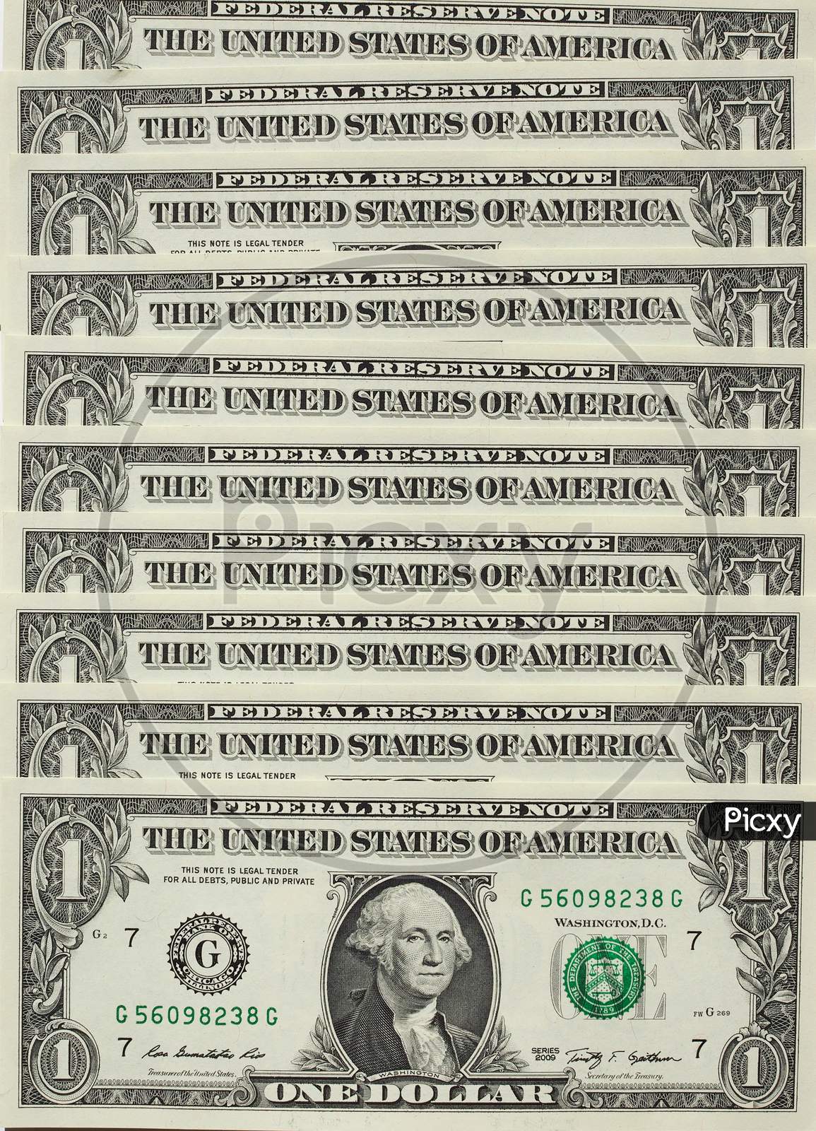 Dollar Notes 1 Dollar