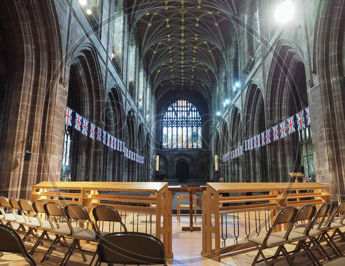 Chester, Uk - Circa June 2016: Chester Anglican Cathedral Church