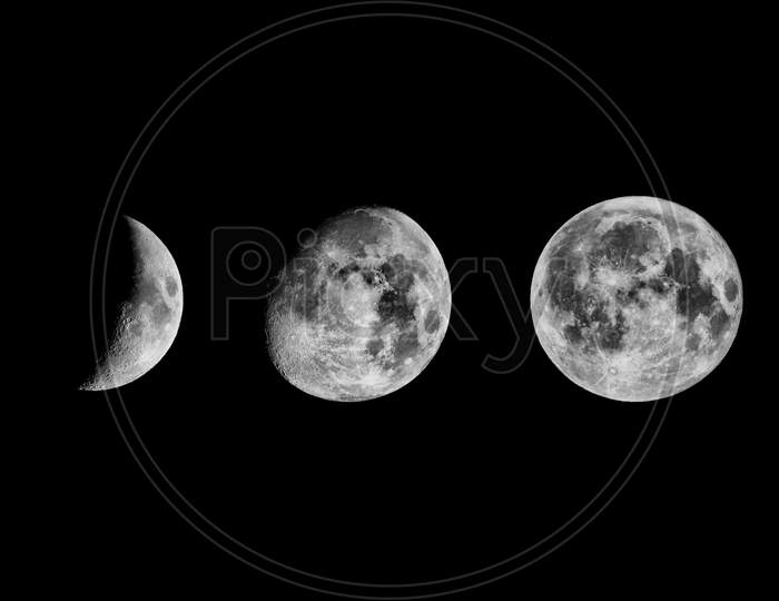 Moon Phases Collage