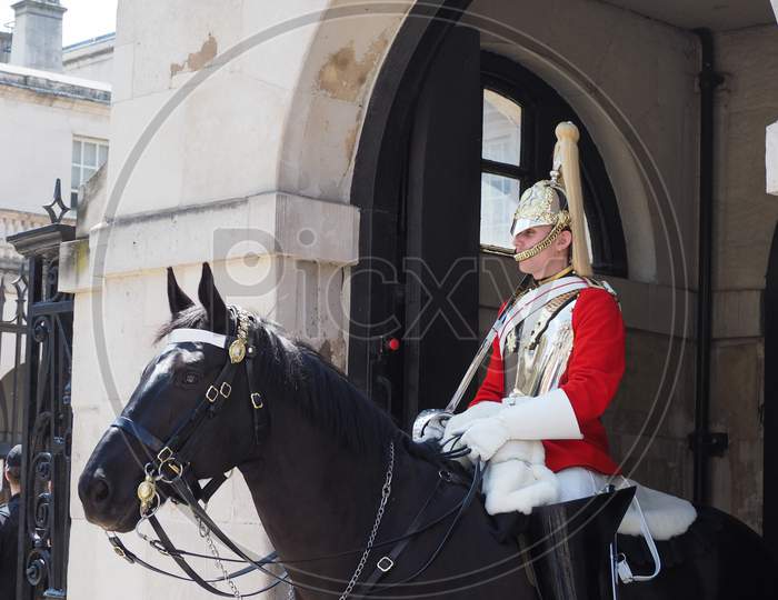 London, Uk - Circa June 2018: Horse Guards Horses