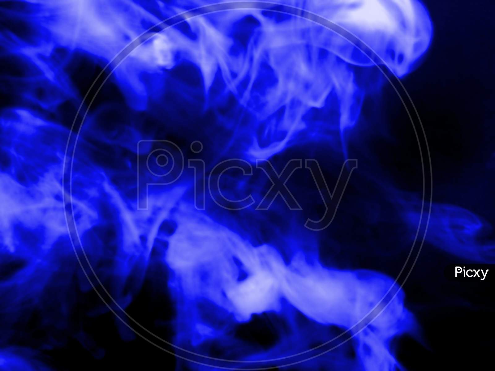 Abstract colorful of smoke background neon light through smoke or fog  lighting in the dark scene multi colored of cloud mist or smog night  backdrop for mock up with Generative Ai 23749289