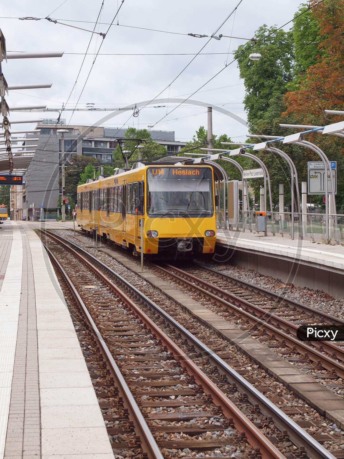 Tram Train In Stuttgart