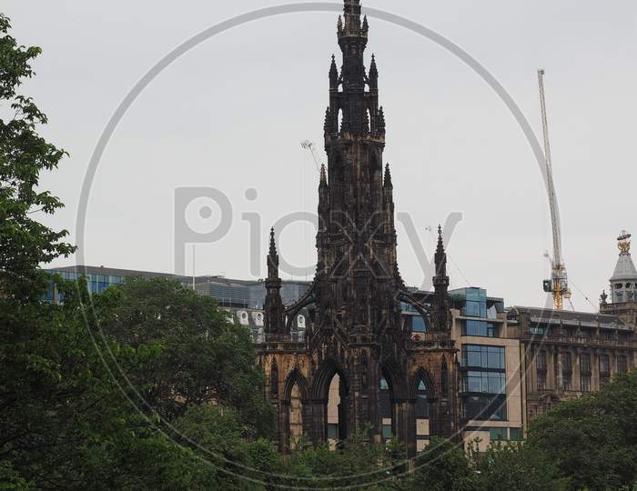 Walter Scott Monument In Edinburgh