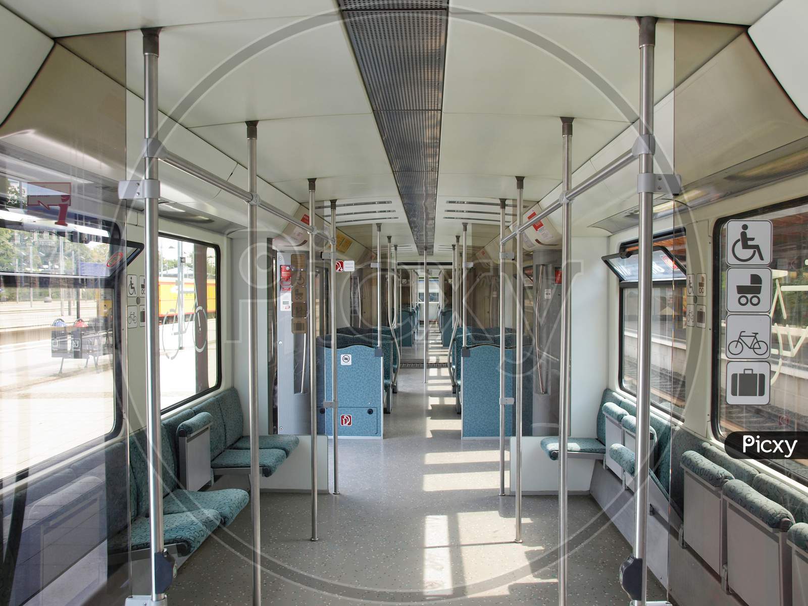 Empty Train Interior