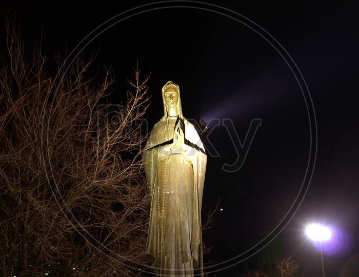 Virgin Mary Statue In Turin