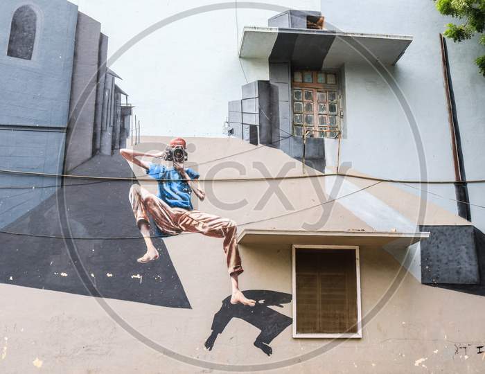 Street Art (Wall Art) at New Delhi, India Graffiti
