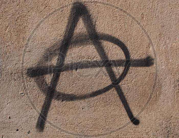 Anarchy Sign On A Sign