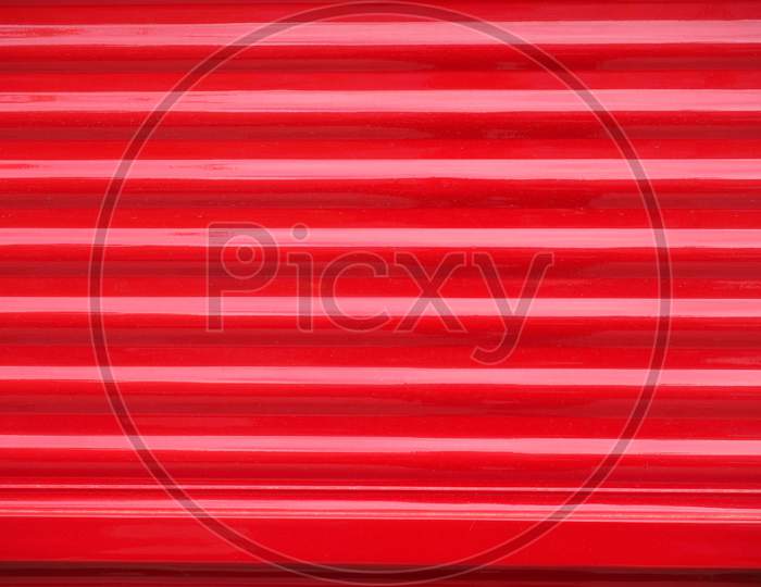 Red Corrugated Steel Metal Texture Background
