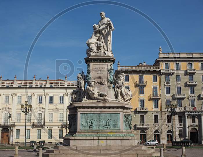 Turin, Italy - Circa August 2017: Memorial To Camillo Benso, Count Of Cavour (Aka Count Cavour)