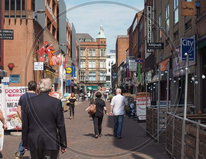 Belfast, Uk - Circa June 2018: View Of The City Centre