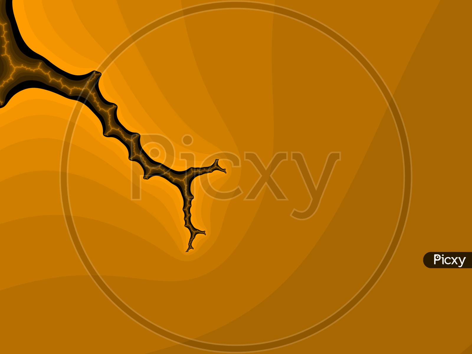 Orange Fractal Background