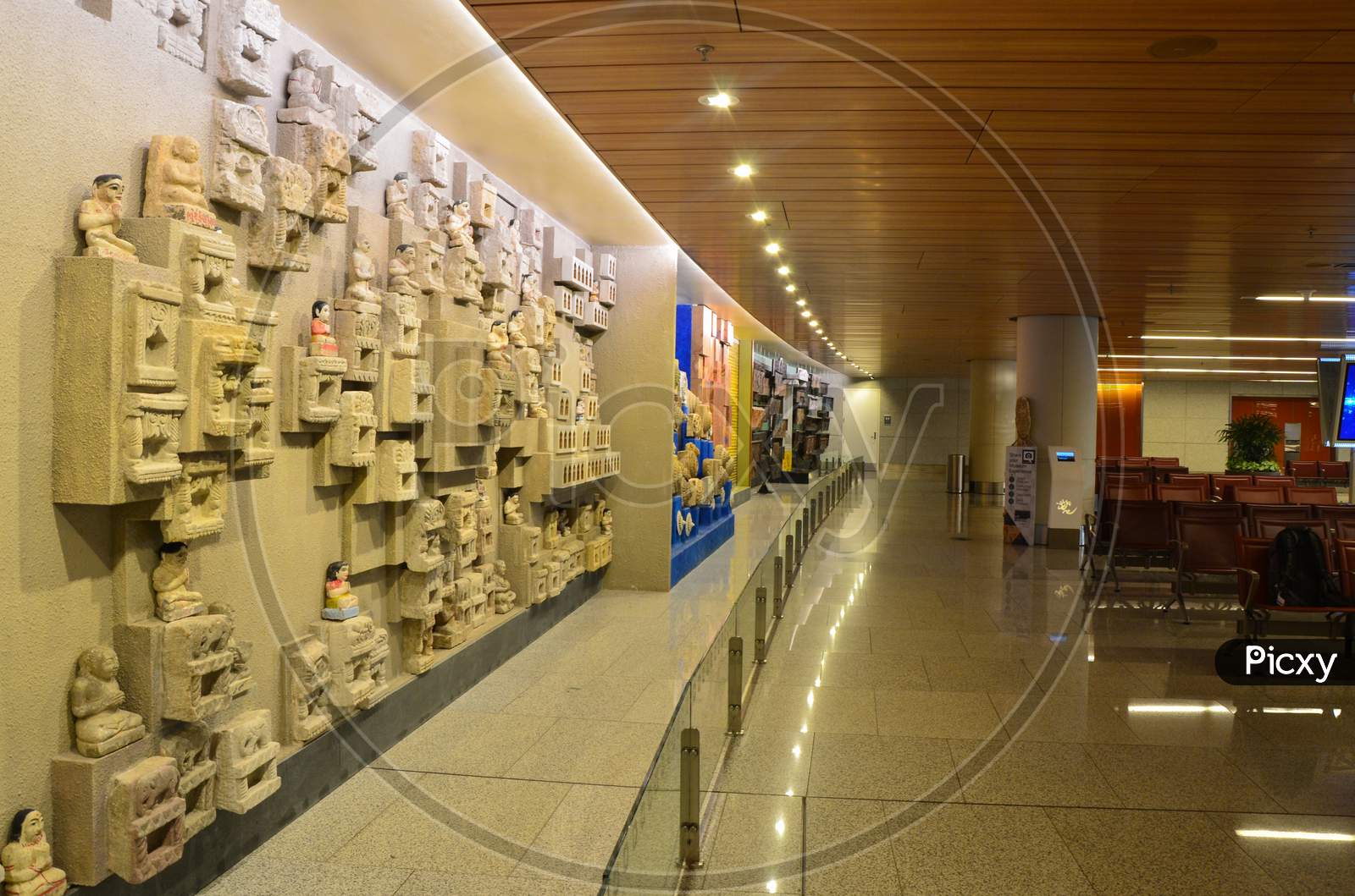 October 2014, Mumbai India, Chhatrapati Airport Terminal