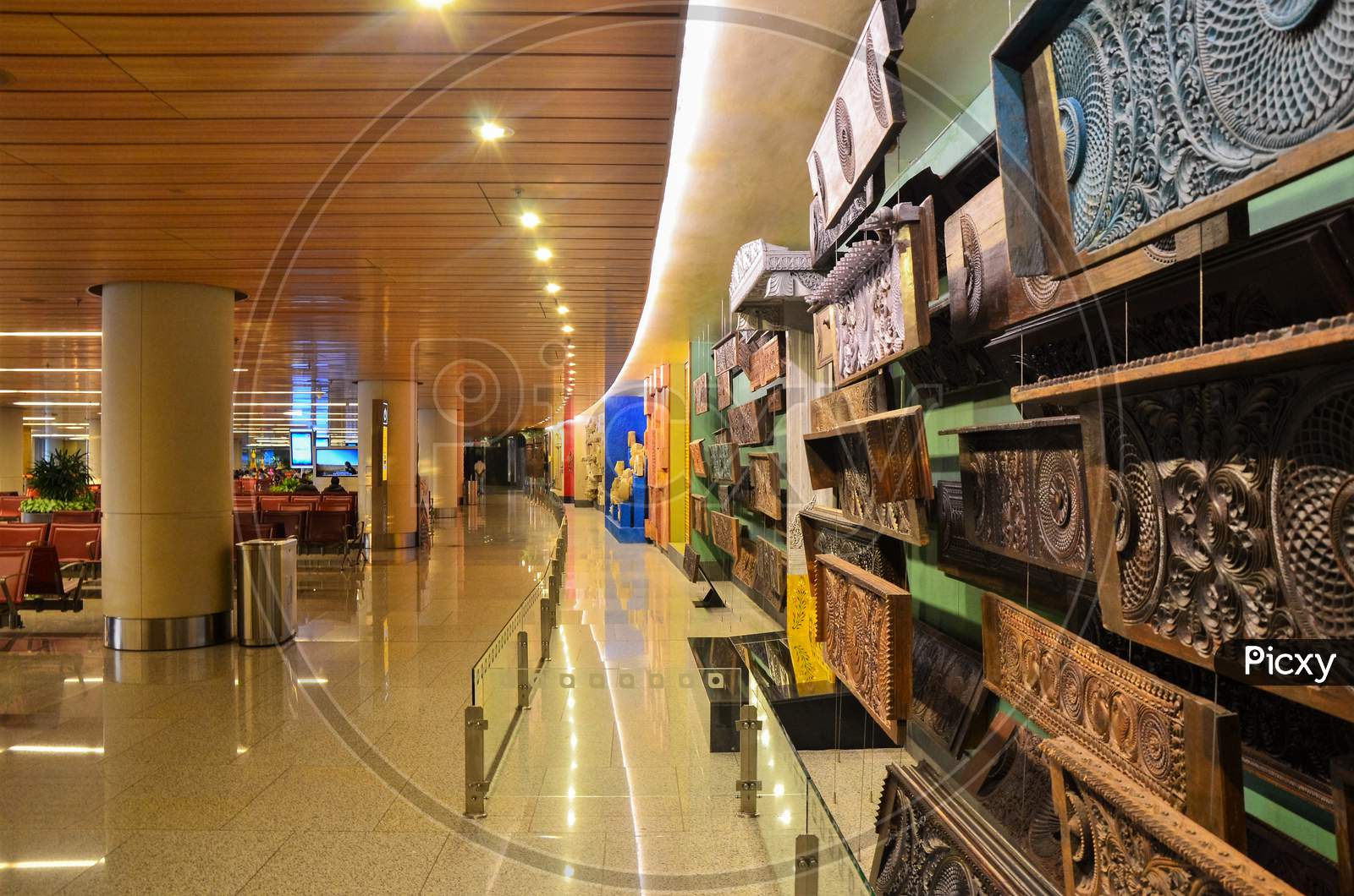 October 2014, Mumbai India, Chhatrapati Airport Terminal