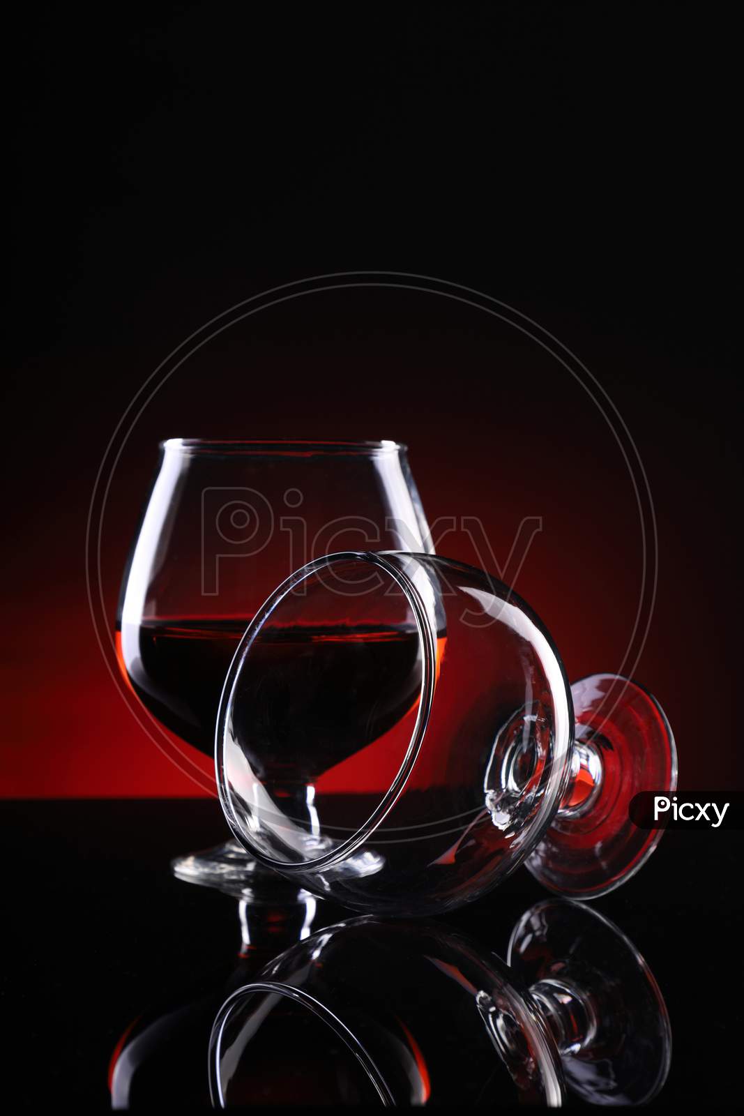 Two Wine Glasses Creative Food Photography
