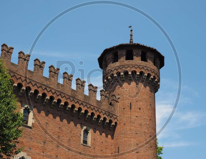 Turin, Italy - Circa June 2019: Castello Medievale (Meaning Medieval Castle) In Parco Del Valentino