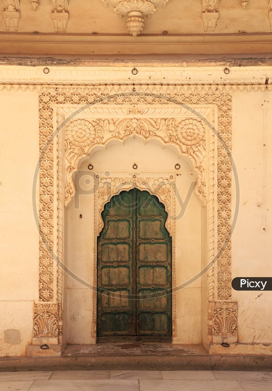 Old Door In A Palace, Jodhpur, Rajasthan, India