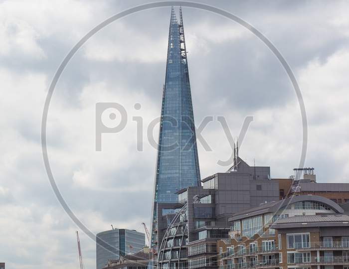 London, Uk - June 10, 2015: The Shard Skyscraper Designed By Italian Architect Renzo Piano Is The Highest Building In Town