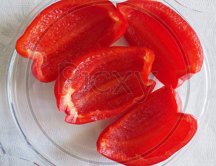 Red Peppers Vegetables Food
