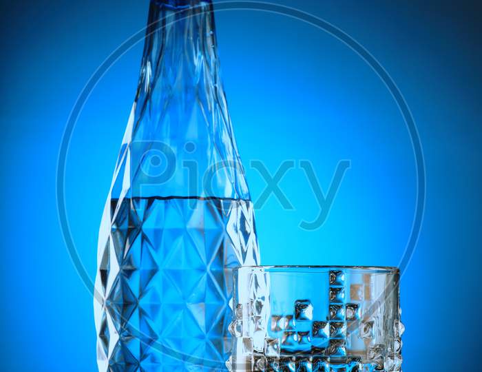 Fresh And Clean Drinking Water - Glass And Bottle